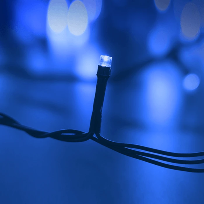 Modee Lighting Χριστουγεννιάτικα Φωτάκια LED με Τροφοδοτικό 100LED 10m 10cm Ψυχρό