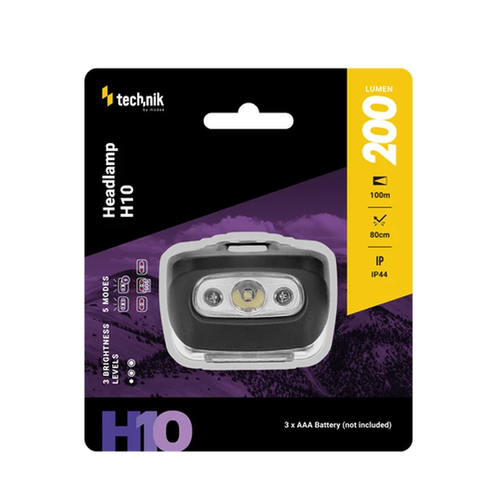 Technik Φακός Κεφαλής H10 LED με Κόκκινο Φως 200lm 3xAAA