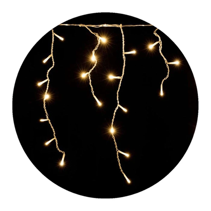 Modee Christmas LED Lights with Power Supply & Extension Capability (100LED/2m/H70cm) Warm White