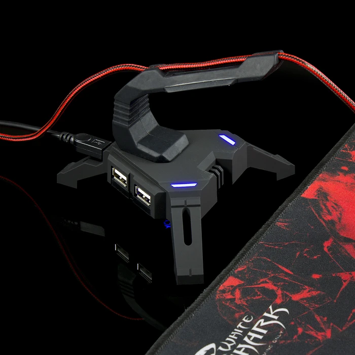 Αξεσουάρ Gaming White Shark MOUSEHOLDER and USB HUB SCORPION
