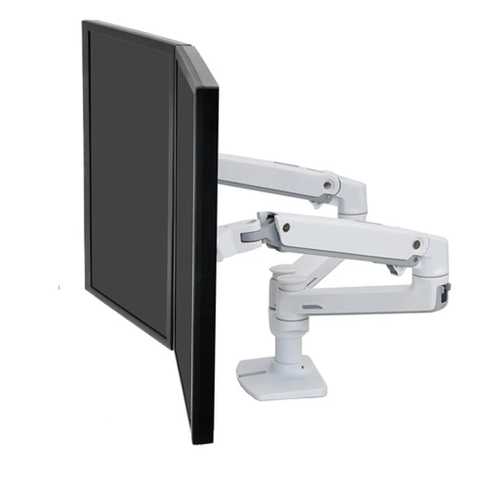 Βάση Monitor Ergotron LX DUAL SIDE-BY-SIDE ARM WHITE