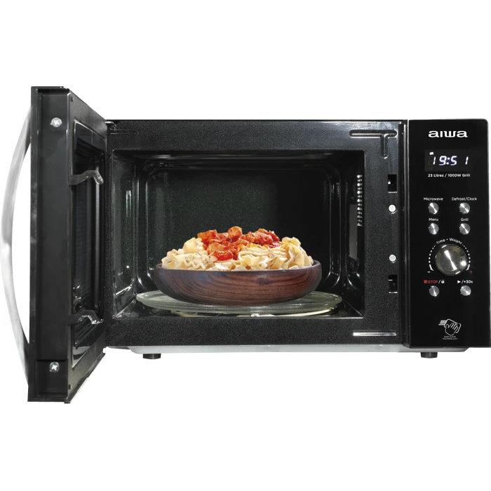 Φούρνος Μικροκυμάτων Aiwa GLASS DIGITAL With GRILL 23L 800W