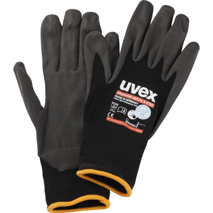 Γάντια Εργασίας Uvex phynomic airLite A ESD assembly gloves size 10