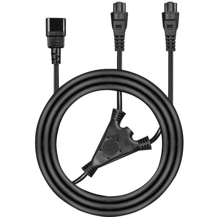 Καλώδιο Τροφοδοσίας Lindy IEC-Y-C14 to 2x C5 2.5m