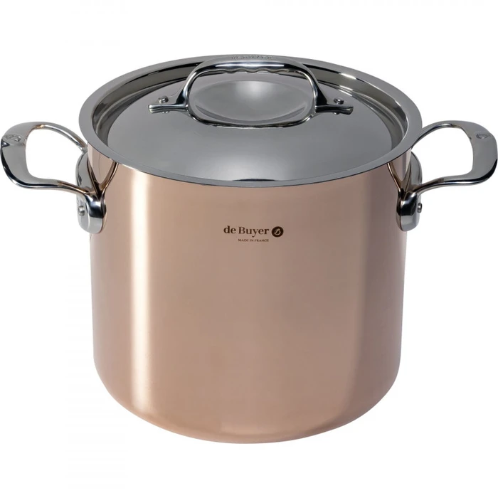 Κατσαρόλα De Buyer Prima Matera Saucepot copper/steel extra high 20cm ind