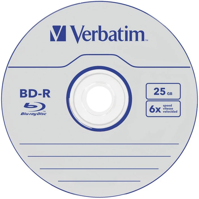 BD-R Verbatim Datalife SL 6x 25GB 5PK Jewel Case