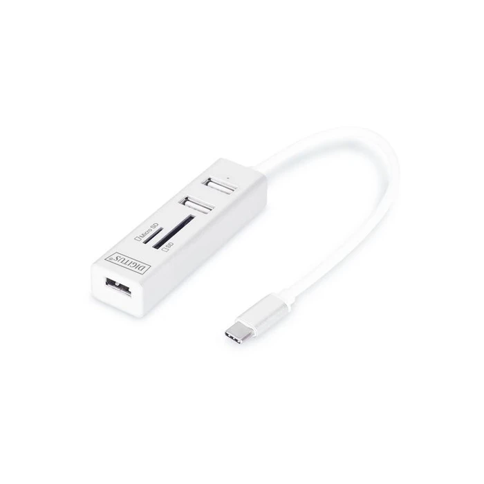 USB Hub Digitus USB2.0/C 3-Port m. Aluminium OTG