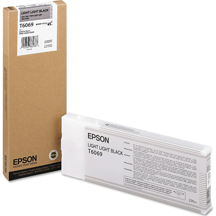 Μελάνι Epson light black T 606 220 ml T 6069