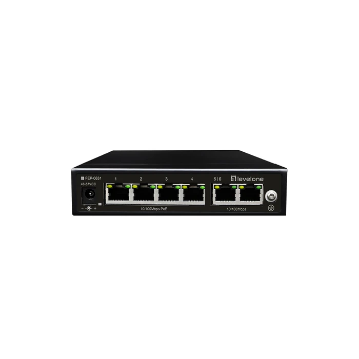 Network Switch LevelOne 6x FE FEP-0631 60W 4xPoE