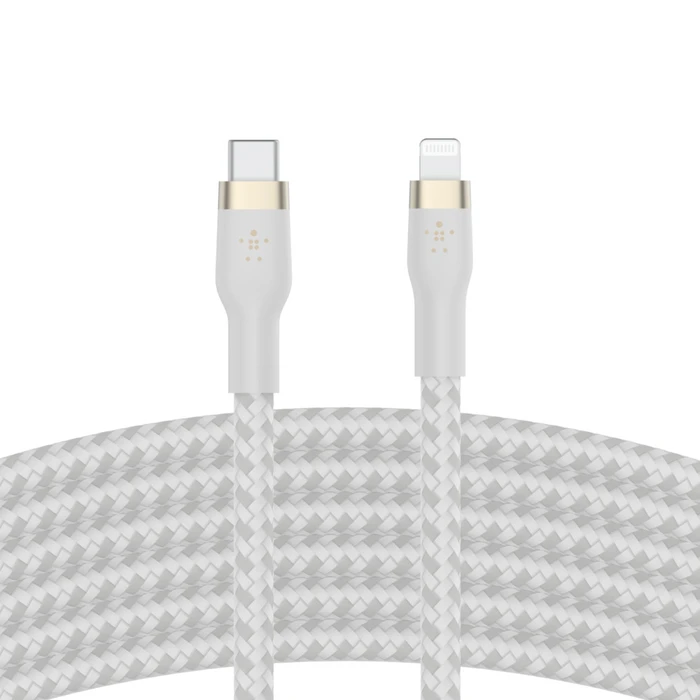 Καλώδιο USB Belkin Flex Lightning/USB-C 15W 1m white CAA011bt1MWH