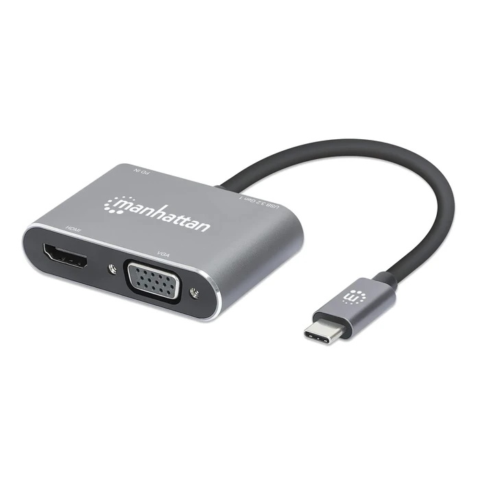 Docking Station Manhattan USB-C to HDMI & VGA 4in1 Power Delivery