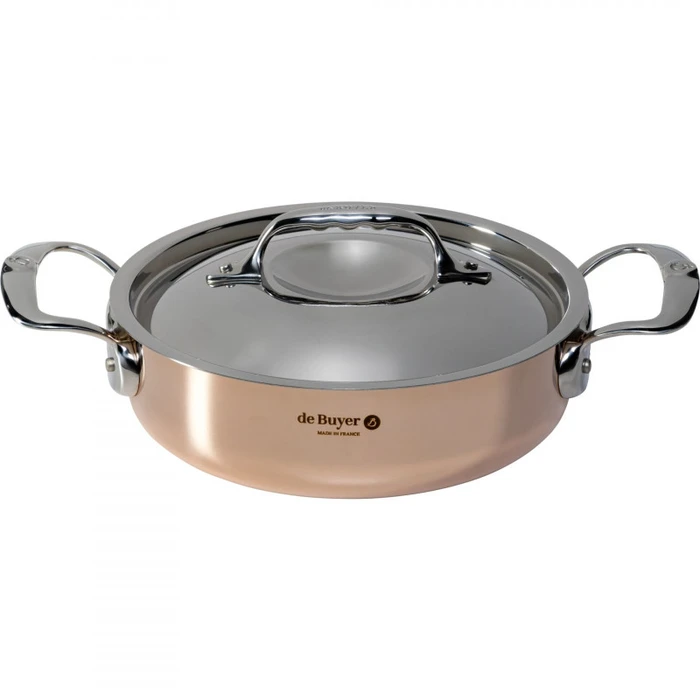 Κατσαρόλα De Buyer Prima Matera Saucepot copper/steel low 20cm induction