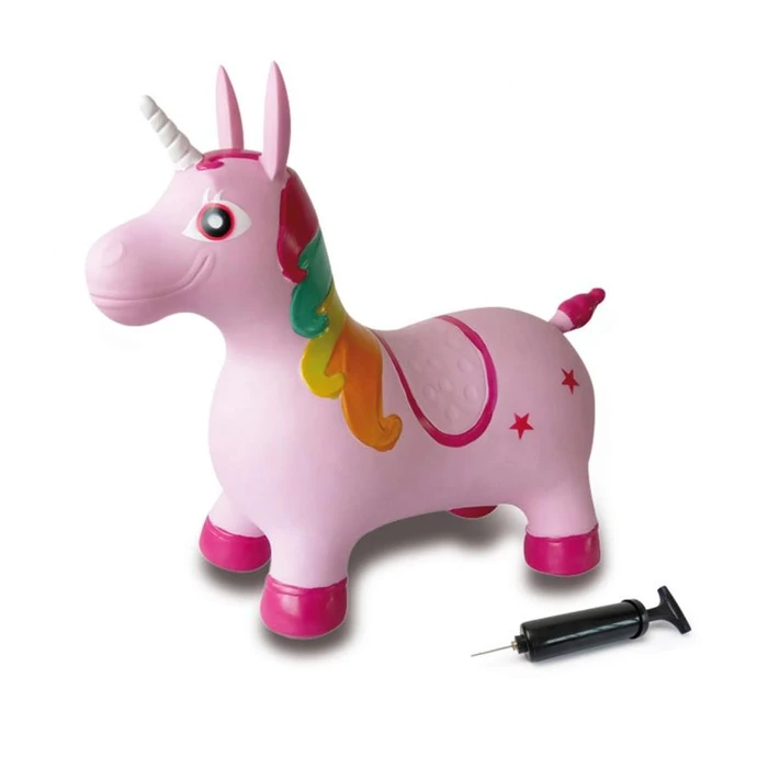 Jamara jumping animal unicorn colored with pump
