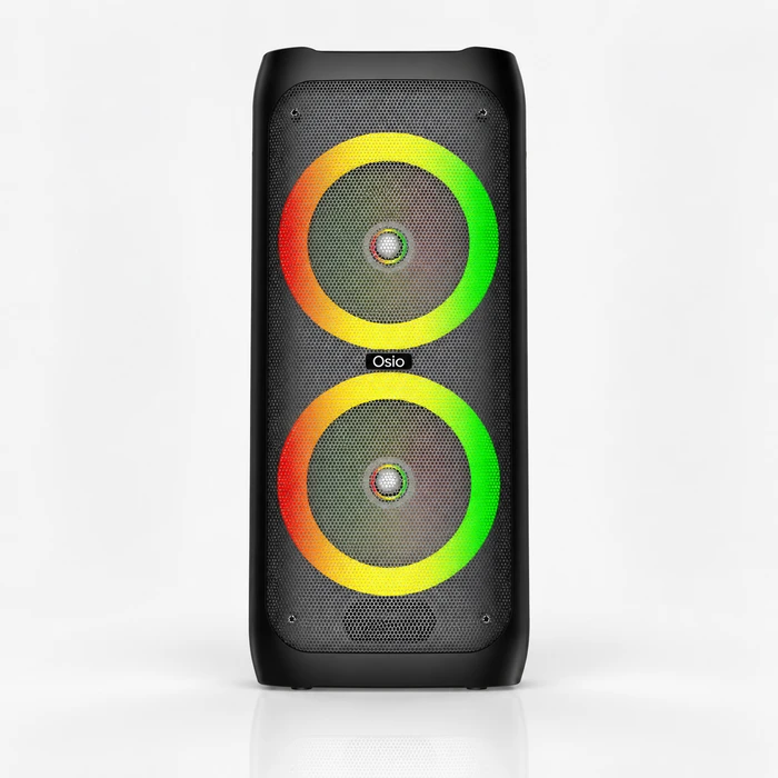Osio Ηχείο Karaoke Φορητό Party OBT-8040 με Ασύρματο VHF Μικρόφωνο & LED Φωτισμό, Μαύρο