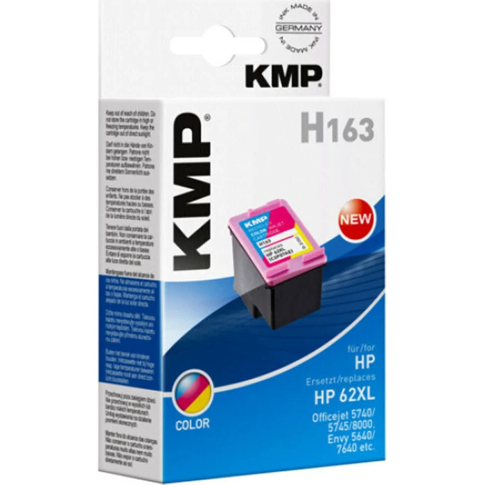 Μελάνι Συμβατό KMP H163 3-colours for HP C2P07AE 62 XL