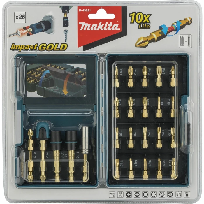 Σετ Μύτες Makita Torsion Bit Set 26-piece B-49921