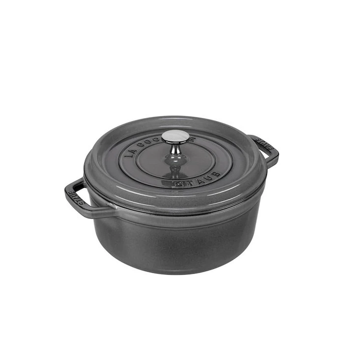 Κατσαρόλα Staub Round Cocotte, 24cm cast iron, graphite grey