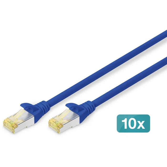 Καλώδιο Δικτύου Digitus CAT 6A S/FTP 10 pieces, 3m, blue