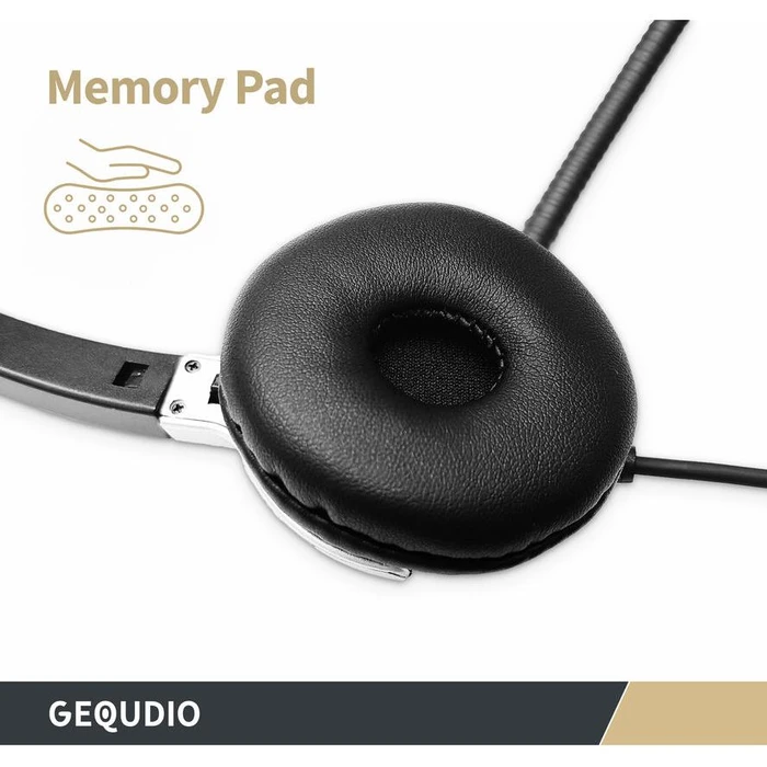 Headset GEQUDIO 2-ear for Unify with cable