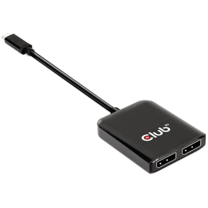 USB Hub Club3D 3.2 Typ C > 2x DP 4K60Hz St/Bu retail