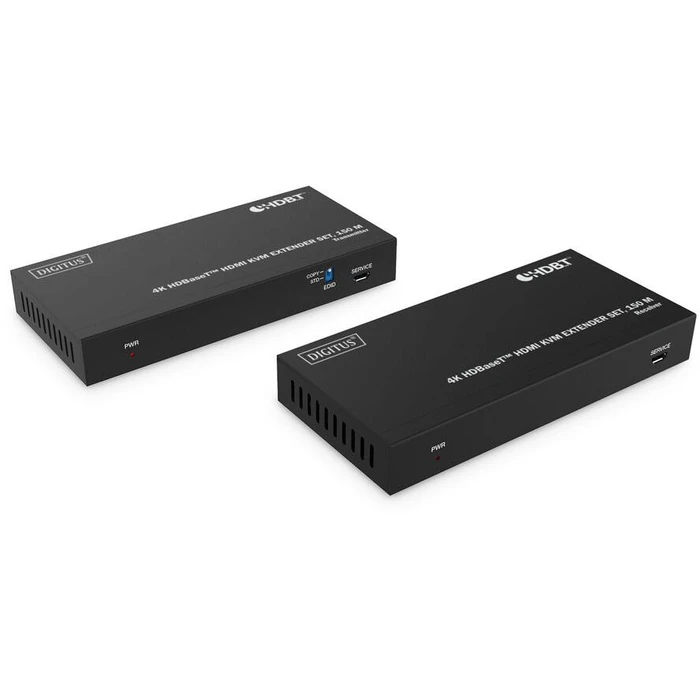KVM Extender Digitus 4K HDBaseT HDMI Set USB 1.1 150m