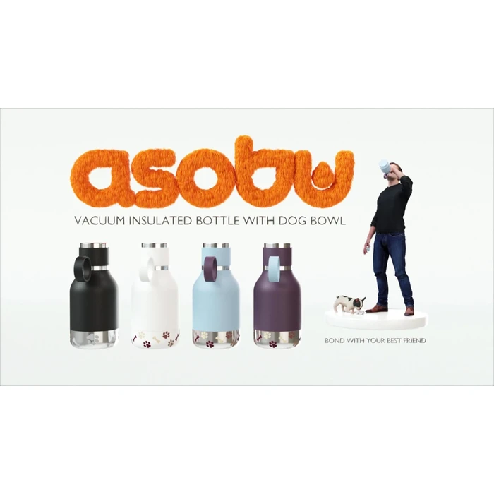 Μπουκάλι Νερού για Σκύλο Asobu White, 0.975 L