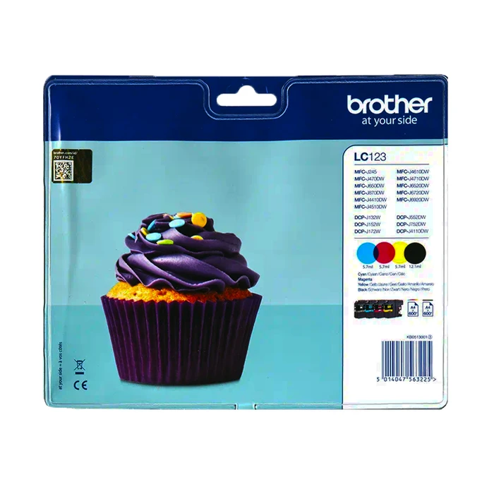 Μελάνι Brother LC123 Value Pack - 4-pack - high yield - black, yellow, cyan, magenta