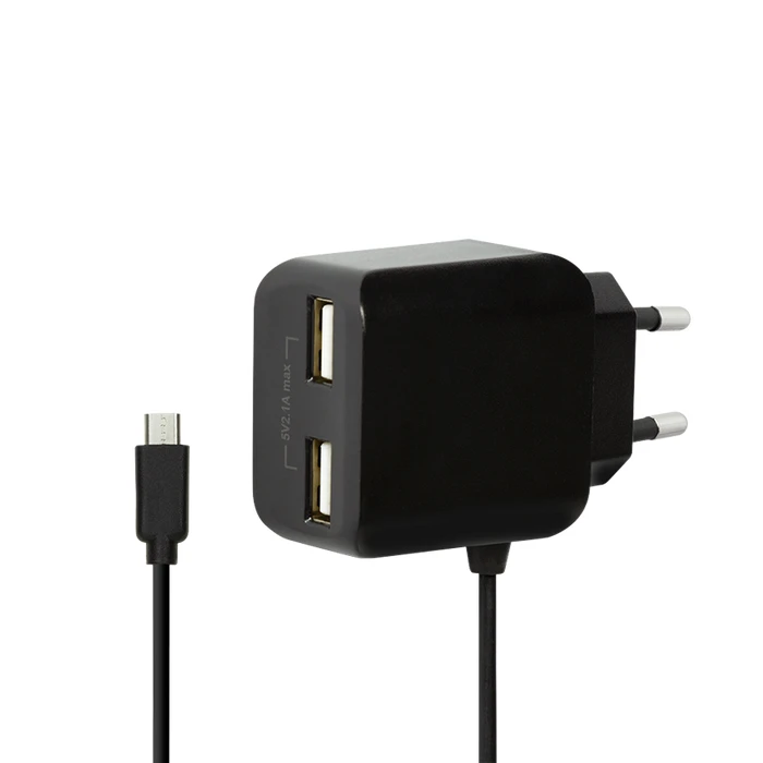Φορτιστής Πρίζας LogiLink +Micro-USB-Cable 2 x USB Port