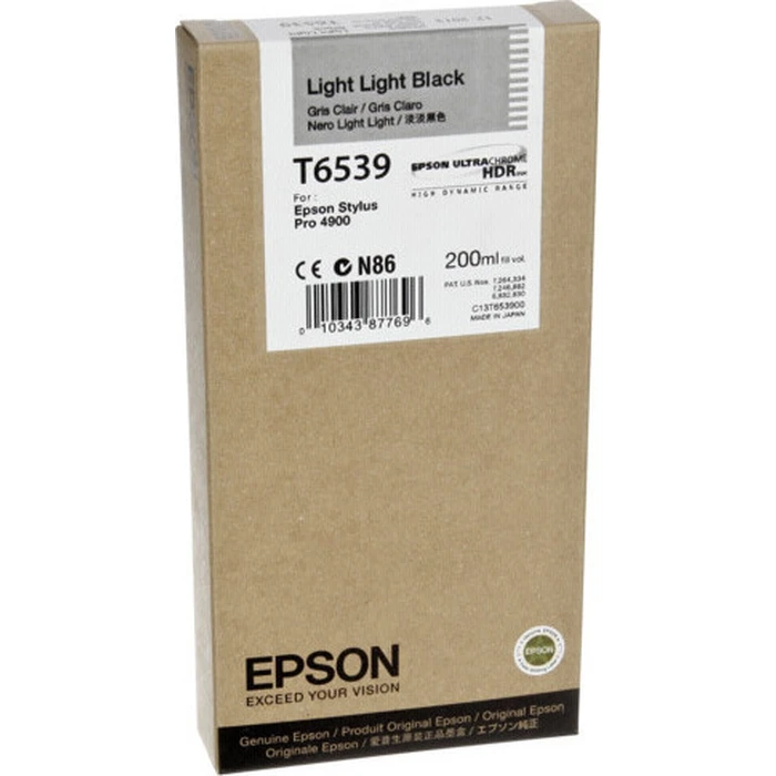 Μελάνι Epson light black T 653 200 ml T 6539