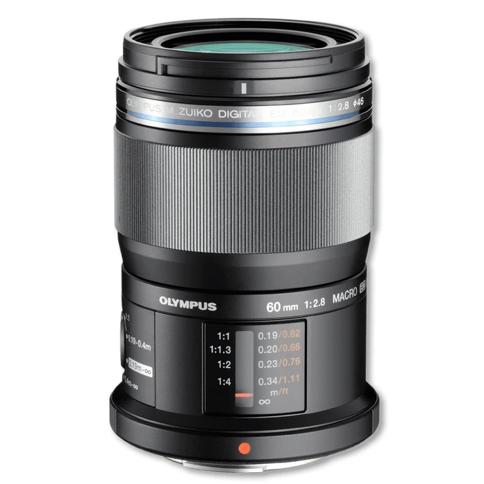 Φακός Φωτογραφικών Μηχανών Olympus 60mm 1:2.8 MACRO Black M.ZUIKO DIGITAL (EM-M6028) Micro FT