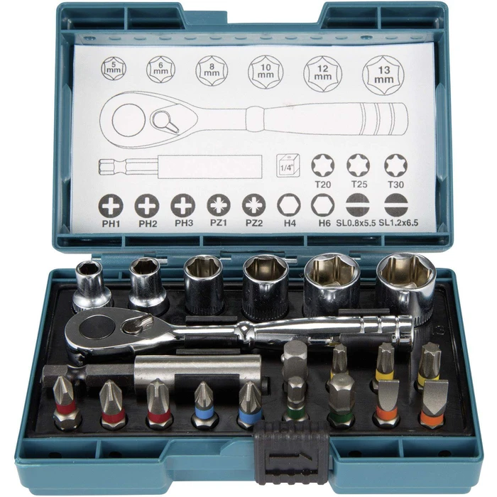 Σετ Εργαλείων Makita B-54081 Ratchet + Bit Set