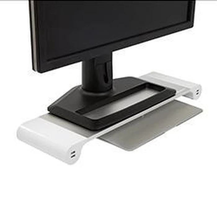 Βάση Monitor TERRATEC Spacebar silver white monitor stand 4 x USB ALU