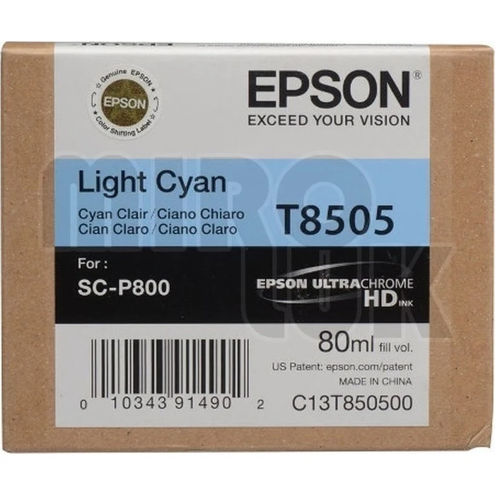 Μελάνι Epson light cyan T 850 80 ml T 8505