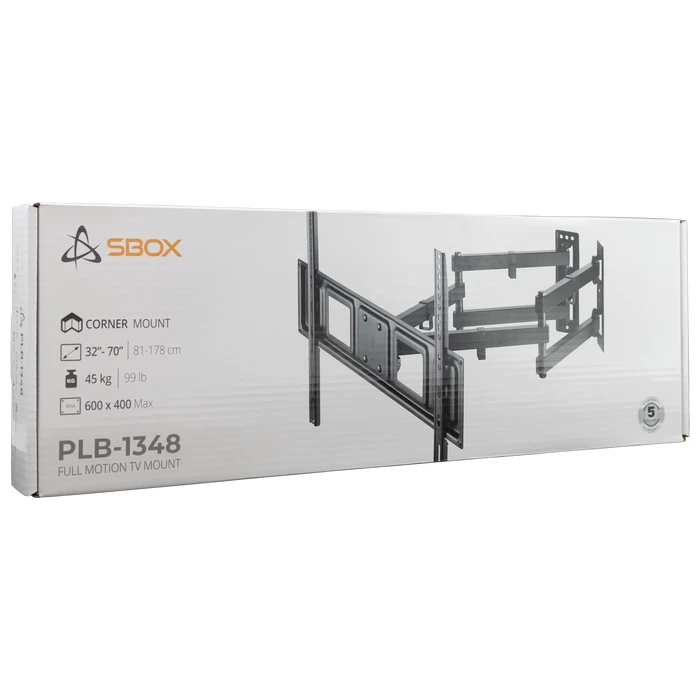 Βάση Τηλεόραση Sbox CORNER WALL with TILT 37' - 63' VESA 800x400 MAX