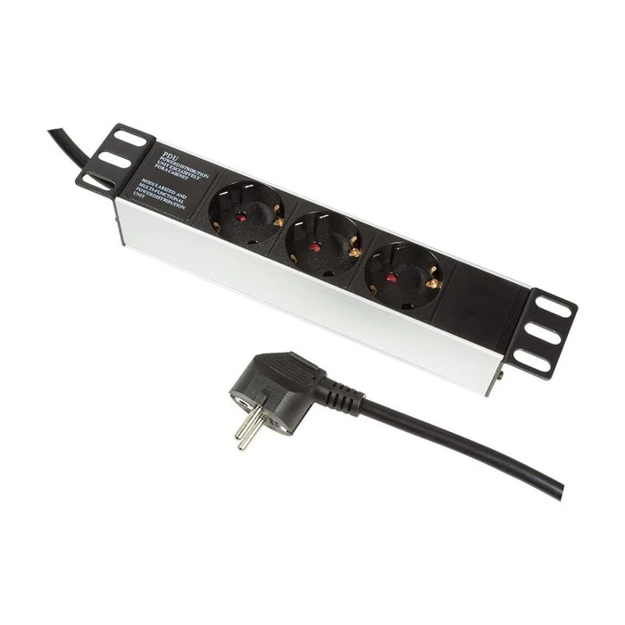 Πολύπριζο LogiLink Steckdosenleiste 10" triple without on/off switch
