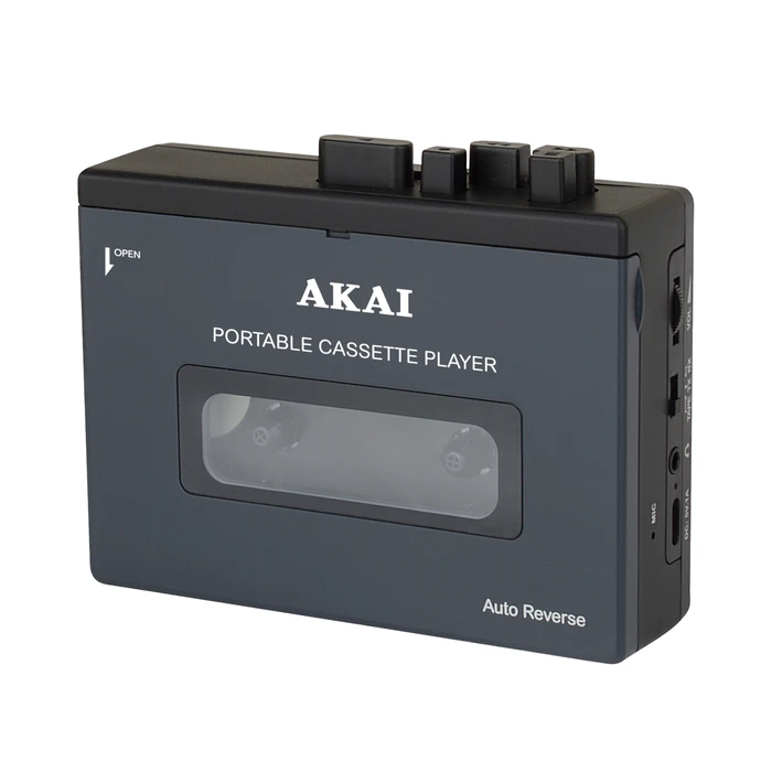 AKAI Φορητό Κασετόφωνο Pocket Tape με Bluetooth 5 4 IN OUT Εγγραφή Auto Reverse USB C έως 7 ώρες