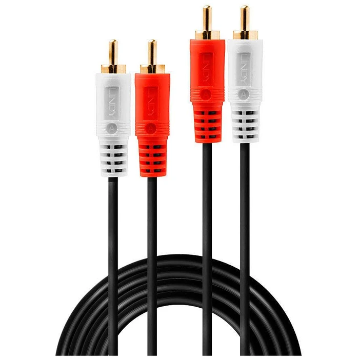 Καλώδιο RCA Lindy 1m 2xRCA 2xRCA (Chinch) m/m gold-plated