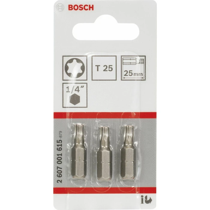 Σετ Μύτες Bosch 3pcs. T25 XH 25mm