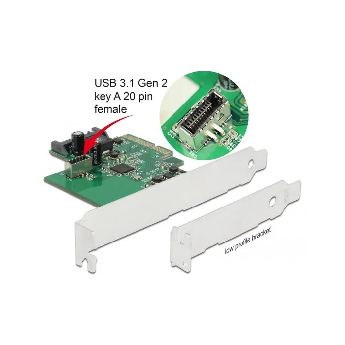 Controller PCIe Delock Card to 1 x internal USB 3.2 Gen 2 key A