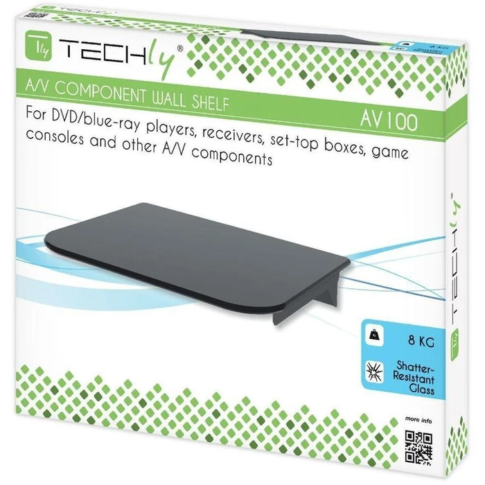 Βάση Περιφερειακών Techly made of safety glass