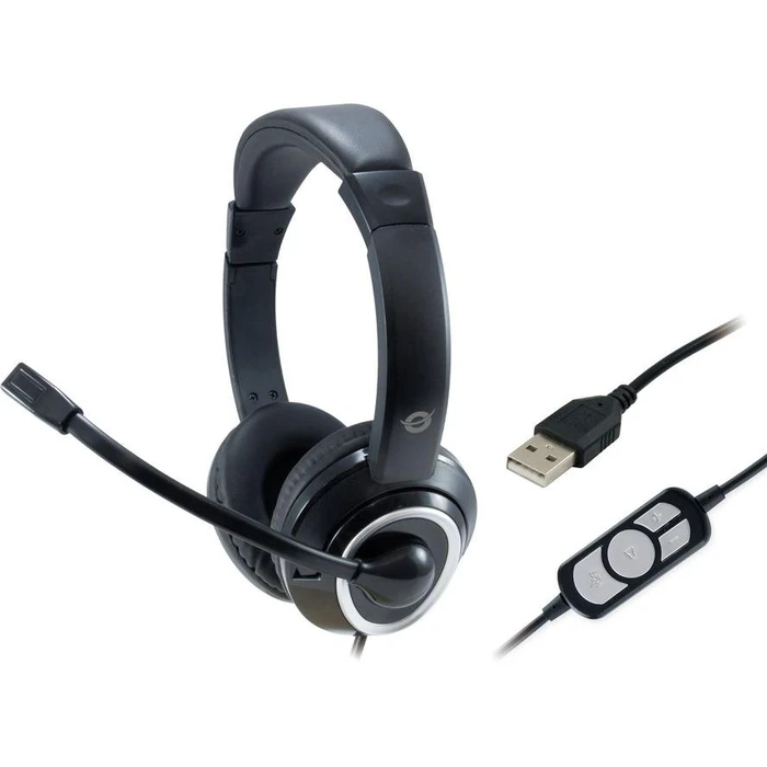 Multimedia Headsets CONCEPTRONIC Multimedia Headsets USB 2m cable, microphone, tele. Stereo