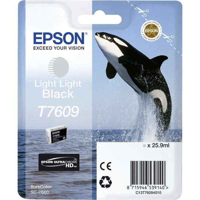Μελάνι Epson light black T 7609