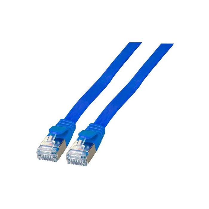 Καλώδιο Δικτύου EFB RJ45 FlachU/FTP, Cat.6A, PVC, 0,25m, Blue