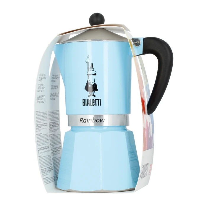 Μπρίκι Espresso Bialetti RAINBOW 6TZ hellblau