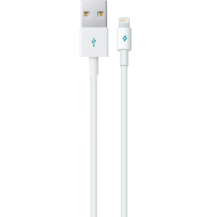 Καλώδιο USB T-Tec - USB A/Lightning - 1m - White