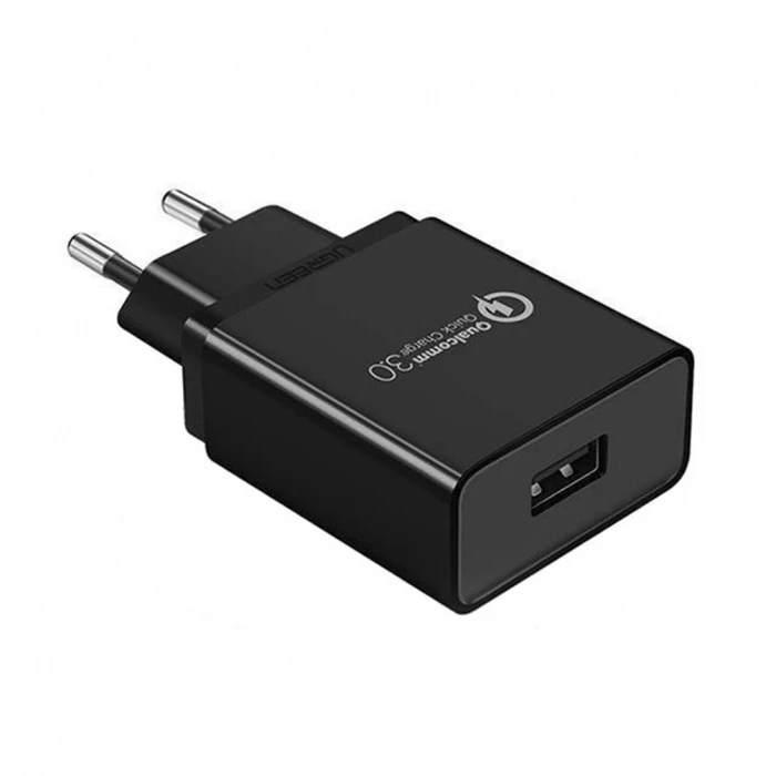Φορτιστής Πρίζας Ugreen USB-A QC 3.0 18W EU Black
