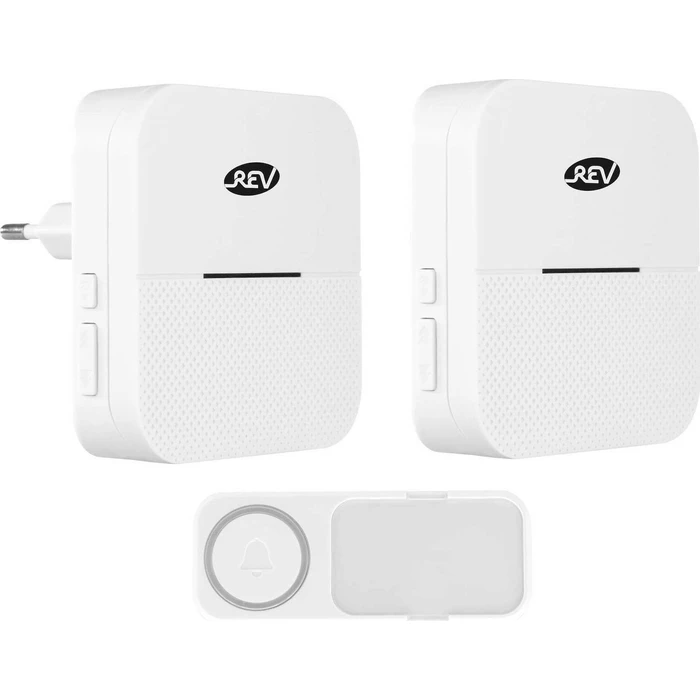 Ασύρματο Κουδούνι REV Orchestra RC Gong-Set w. button white Link2Home