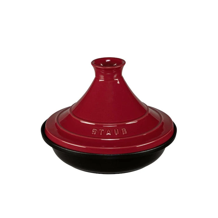 Γάστρα Staub Tajine 28cm round, cherry cast iron, Tagine specialities