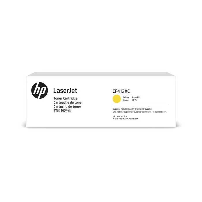 Toner HP Contract No 410X HP410X Yellow HC (CF412XC)