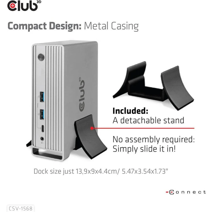 Docking Station Club3D 4K USB-C ->6xUSB3/DP/2xHDMI/VGA/LAN 120W